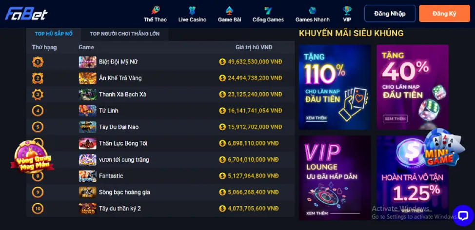 Thưởng nạp tiền hàng ngày mu9 code